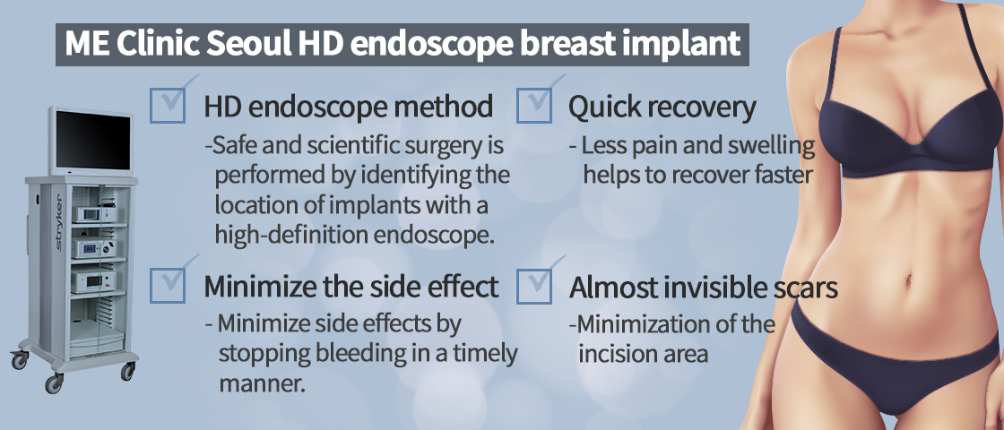 Me CLINIC SEOUL HD endoscope breast implant