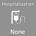 Hospitalization None