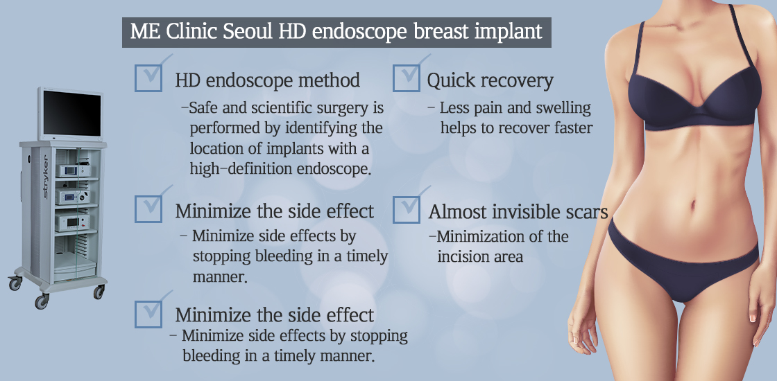 Me CLINIC SEOUL HD endoscope breast implant