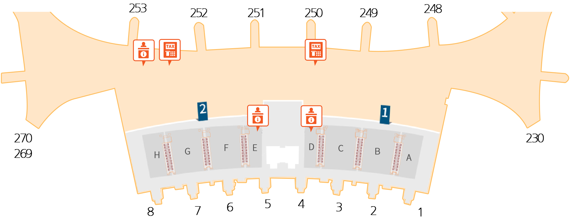 Incheon airport termenal2 3F(Automated kiosk & Counter)