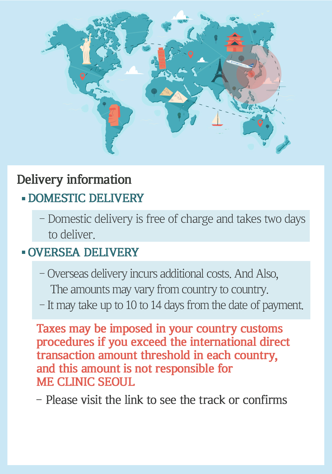 delivery information